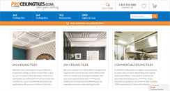 Desktop Screenshot of proceilingtiles.com