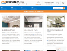 Tablet Screenshot of proceilingtiles.com